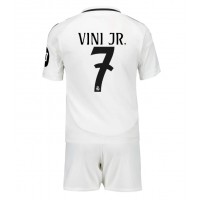 Real Madrid Vinicius Junior #7 Hemmadräkt Barn 2024-25 Kortärmad (+ Korta byxor)